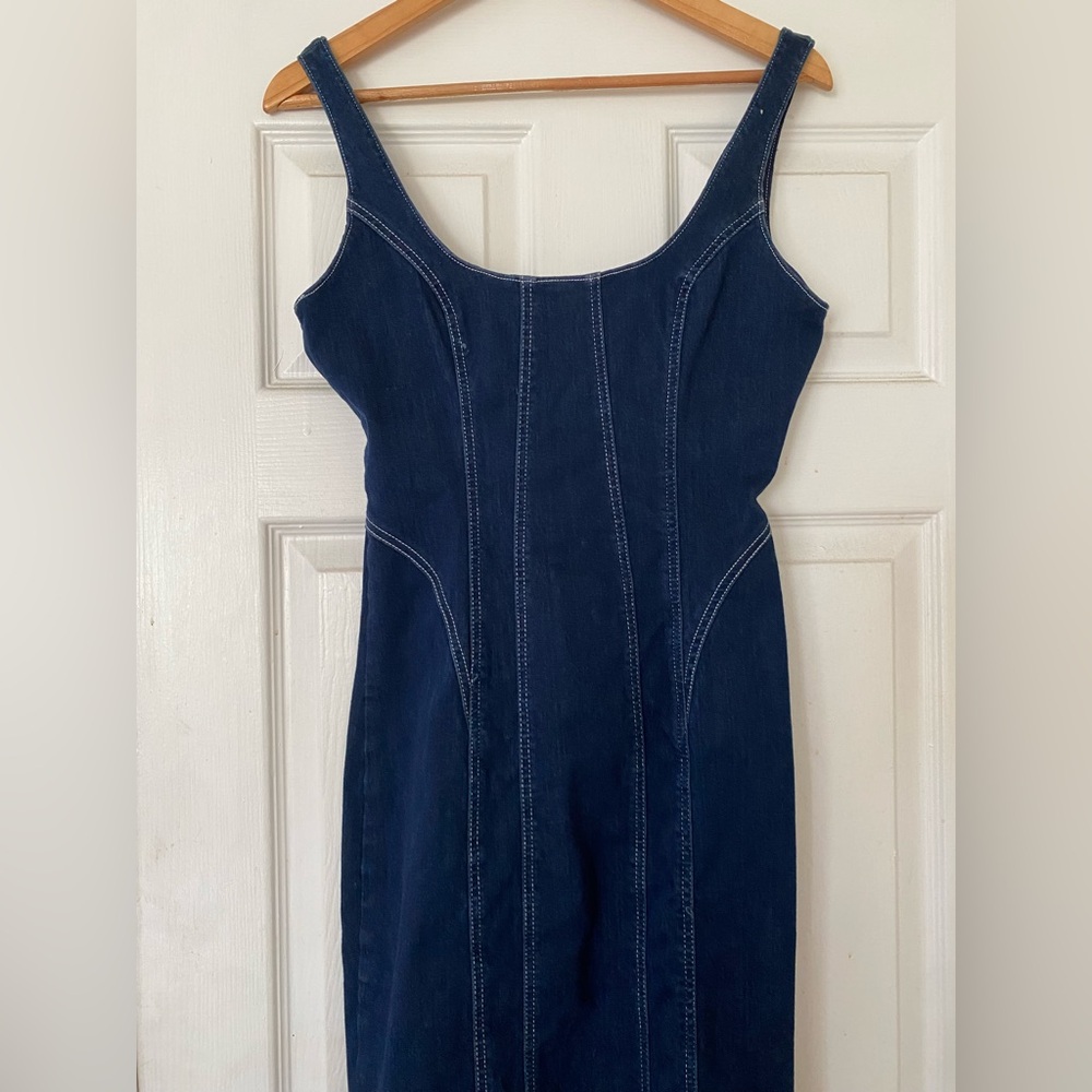Forever 21 Dark Blue Denim Dress